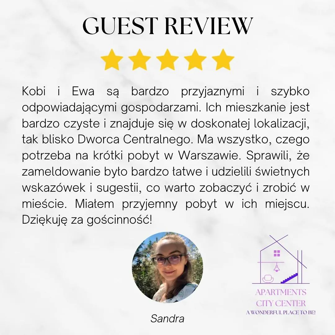 Apartamento Warsaw Center Studio View